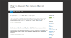 Desktop Screenshot of emanuelduss.ch